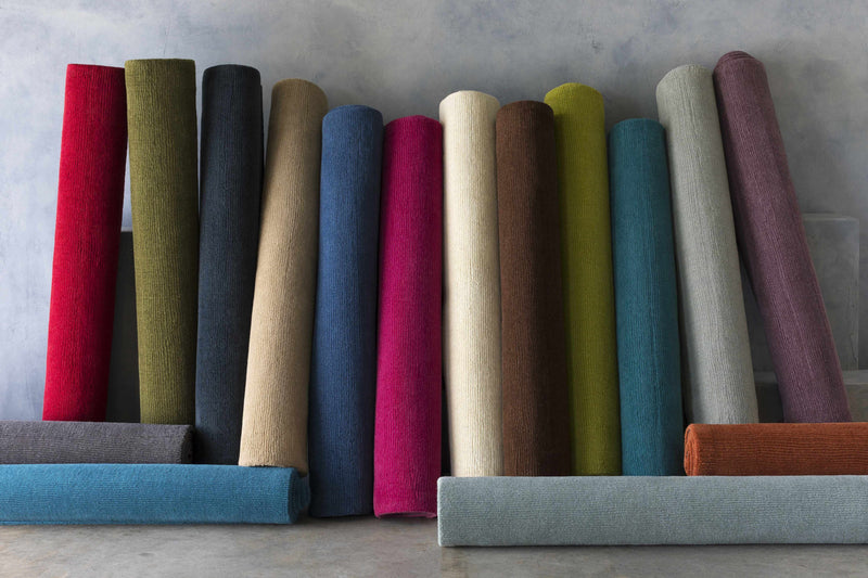 Brockton Solid Wool Gray Area Rug-Boutique Rugs-lobo nosara