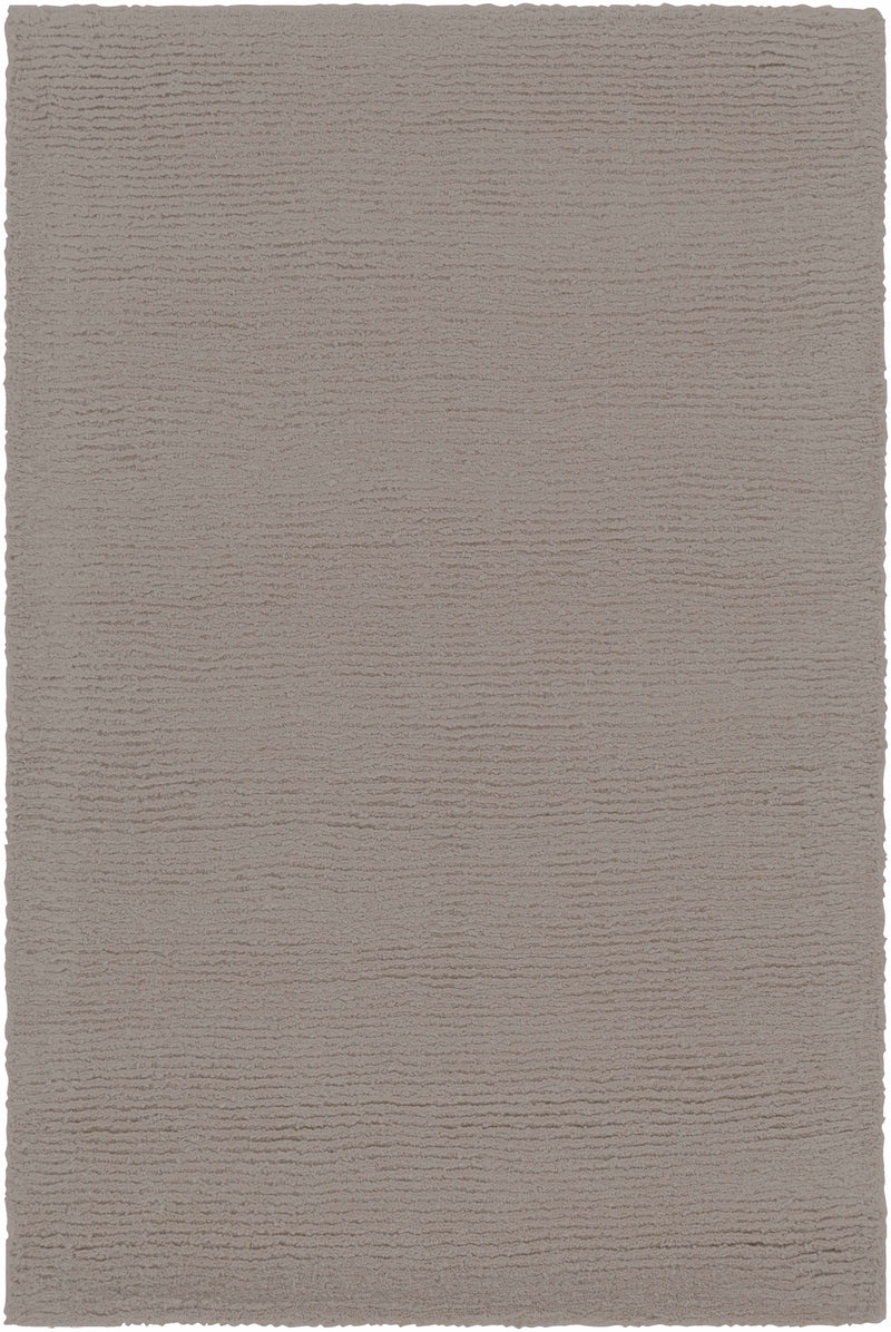 Brockton Solid Wool Gray Area Rug-Boutique Rugs-lobo nosara