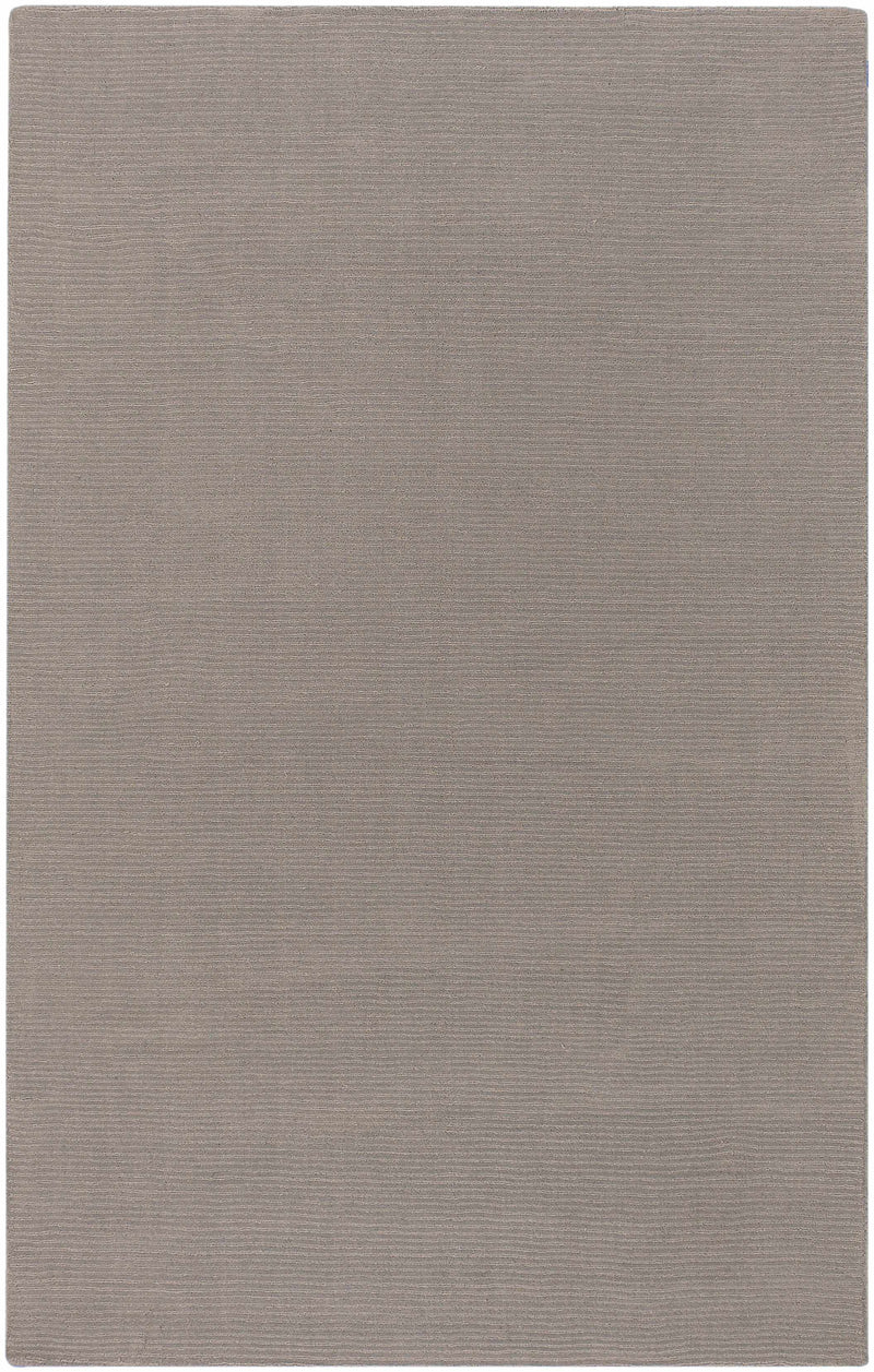 Brockton Solid Wool Gray Area Rug-Boutique Rugs-lobo nosara