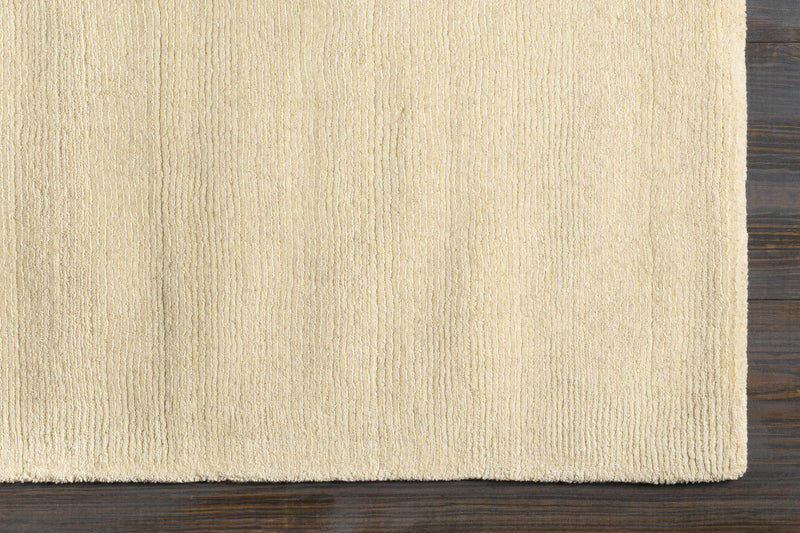 Brockton Solid Wool Light Beige Area Rug-Boutique Rugs-lobo nosara