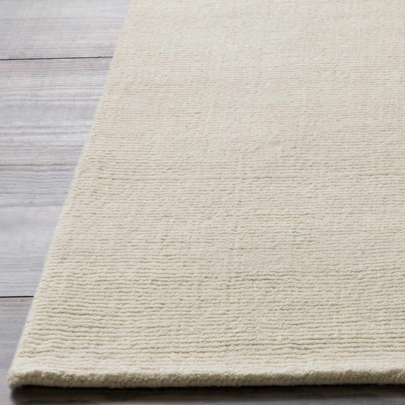 Brockton Solid Wool Light Beige Area Rug-Boutique Rugs-lobo nosara