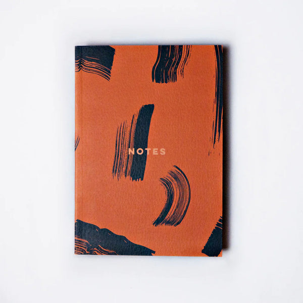 Burnt Peach Shadow Brush Lay Flat Notebook-The Completist-lobo nosara