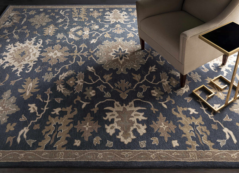 Caesar 1154 Navy Wool Rug-Boutique Rugs-lobo nosara