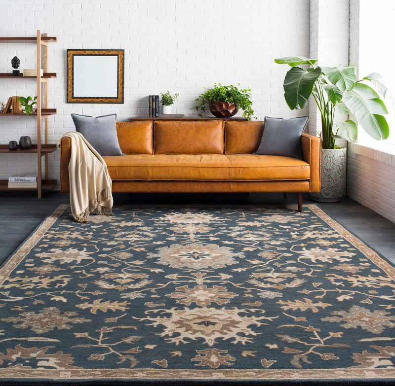 Caesar 1154 Navy Wool Rug-Boutique Rugs-lobo nosara