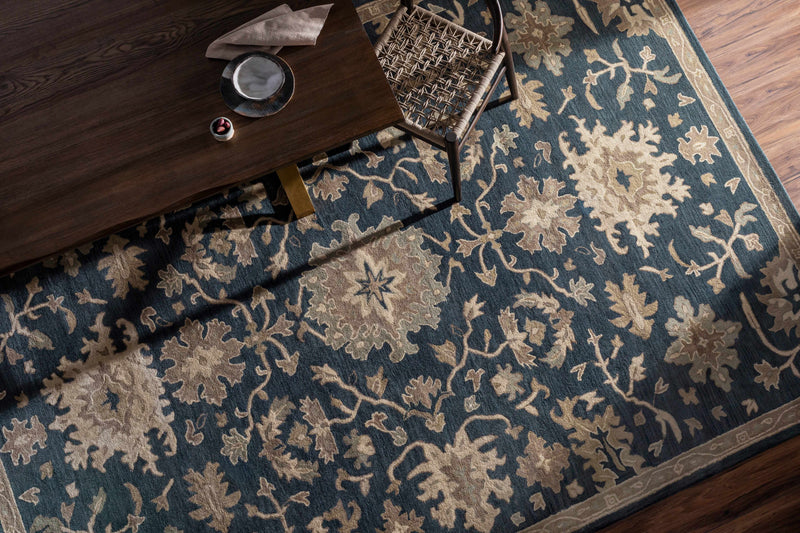 Caesar 1154 Navy Wool Rug-Boutique Rugs-lobo nosara