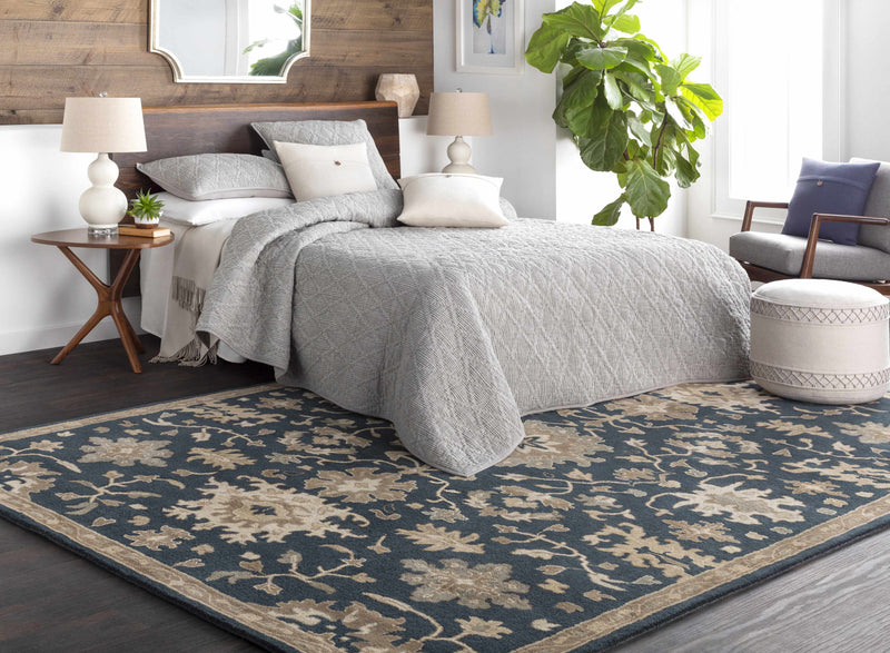 Caesar 1154 Navy Wool Rug-Boutique Rugs-lobo nosara