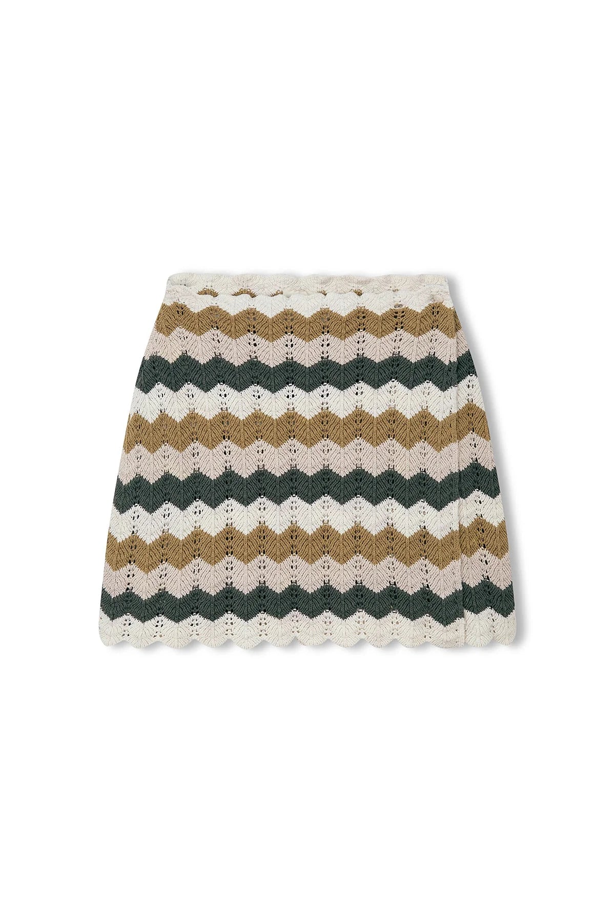 Chevron Cotton Crochet Mini Skirt – lobo nosara