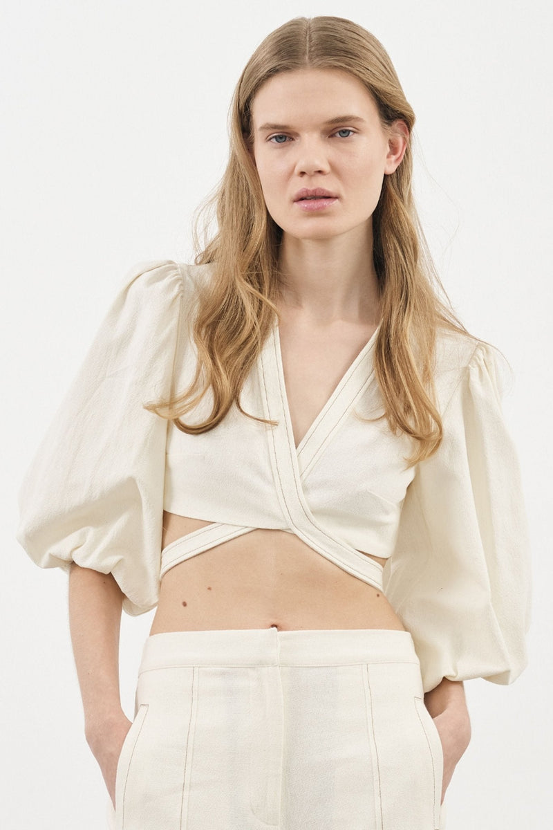 Chloe Top - Natural-The Handloom-lobo nosara