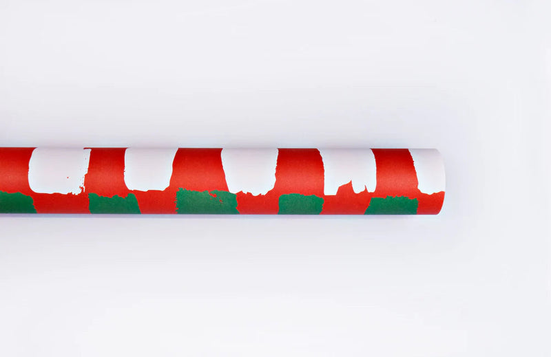 Christmas Brush Check Wrap-The Completist-lobo nosara