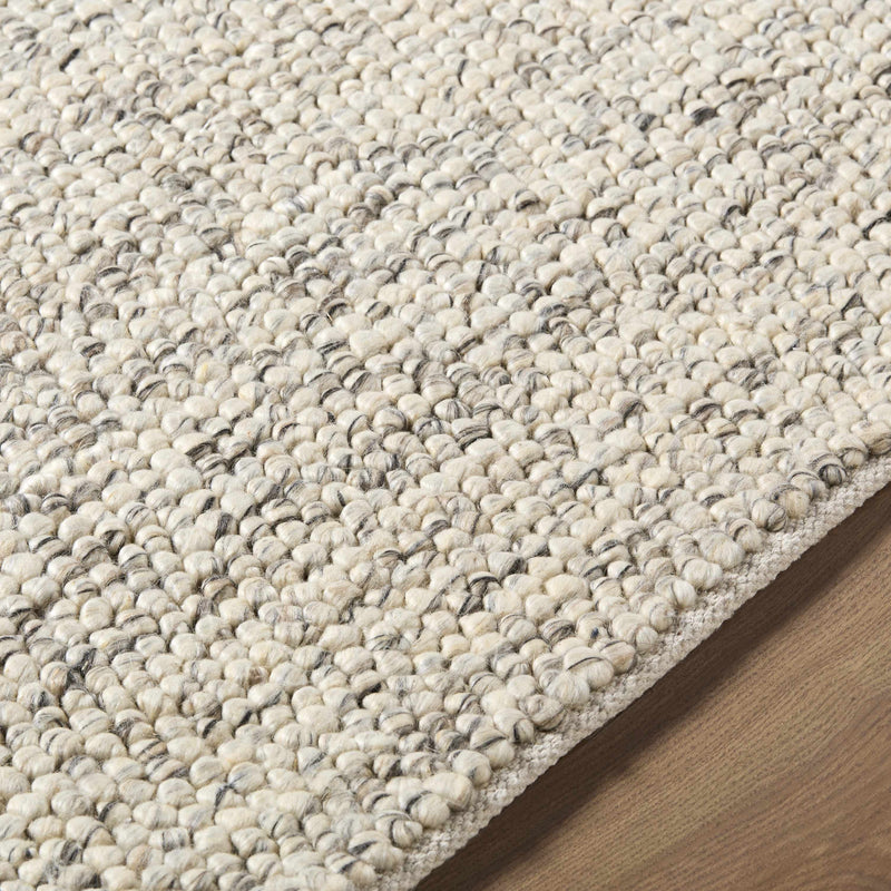 Clayne Beige & Charcoal Premium Wool Area Rug-Boutique Rugs-lobo nosara