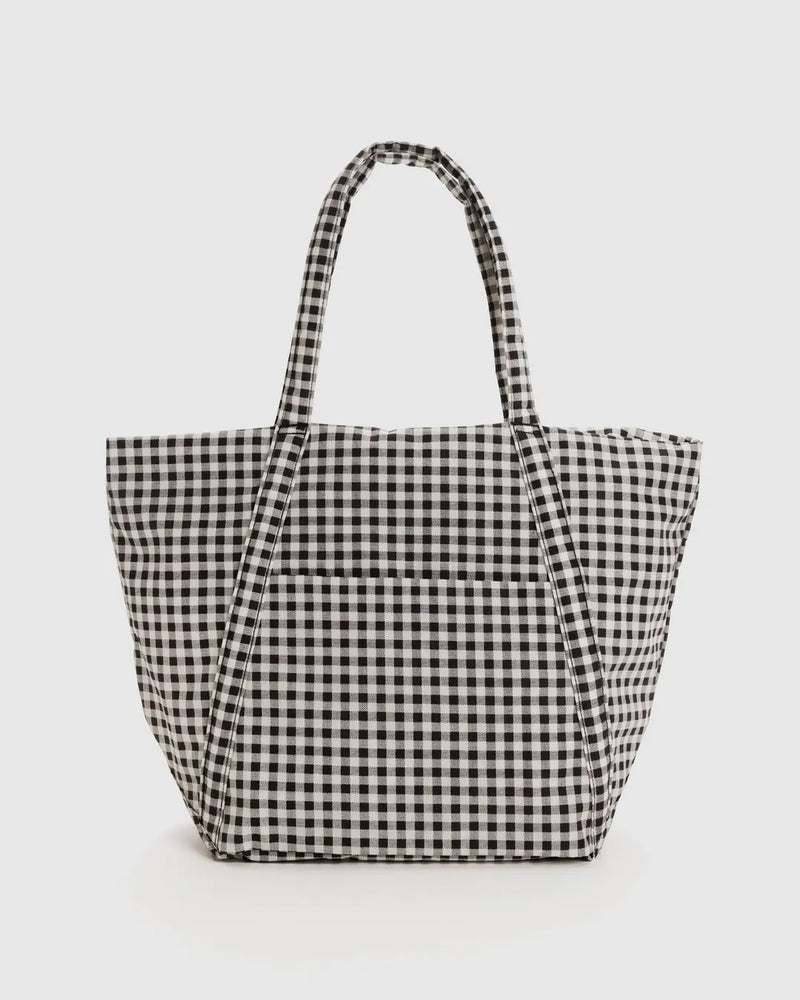 Cloud Bag - Black and White Gingham-Baggu-lobo nosara