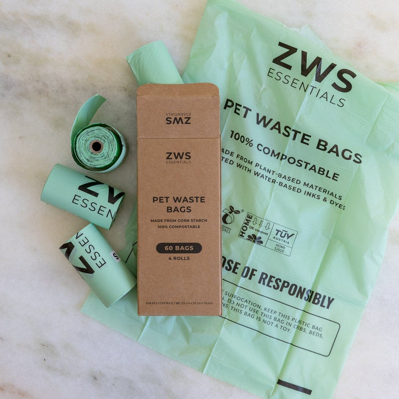 Compostable Pet Waste Bags - 60-Pack or 96-Pack, Plastic-Free-ZeroWasteStore.com-lobo nosara