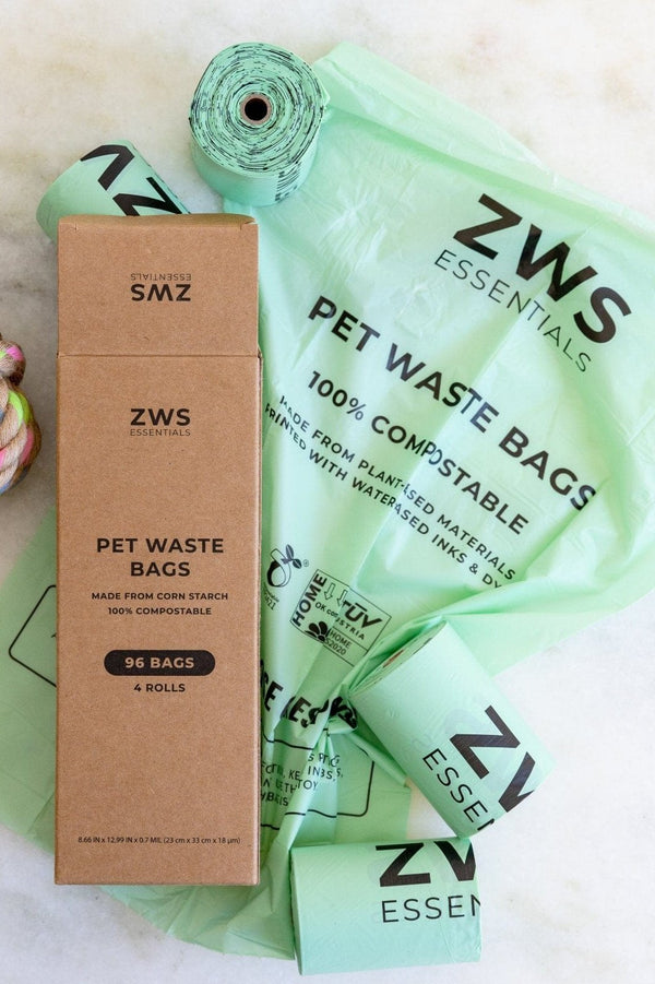 Compostable Pet Waste Bags - 60-Pack or 96-Pack, Plastic-Free-ZeroWasteStore.com-lobo nosara