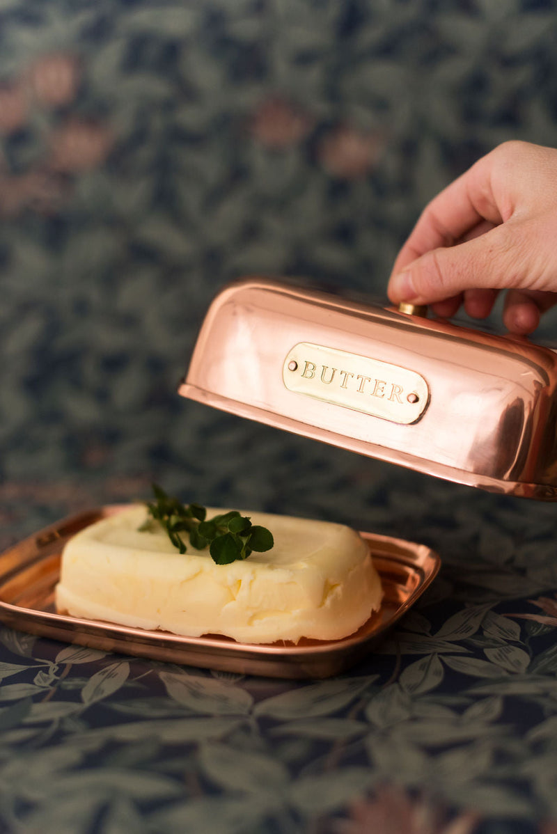 Copper Butter Dish-Galley & Fen-lobo nosara