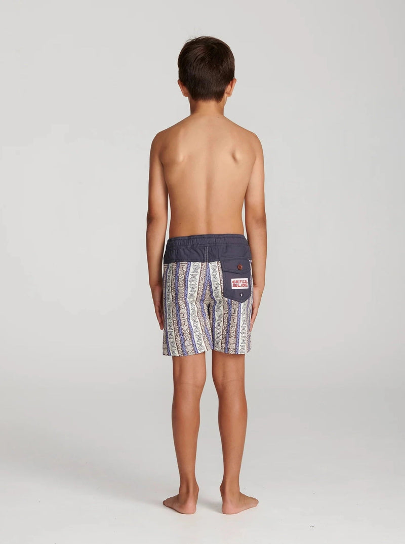 Bells Kids Boardshorts - Blueberry-THE CRITICAL SLIDE SOCIETY-lobo nosara