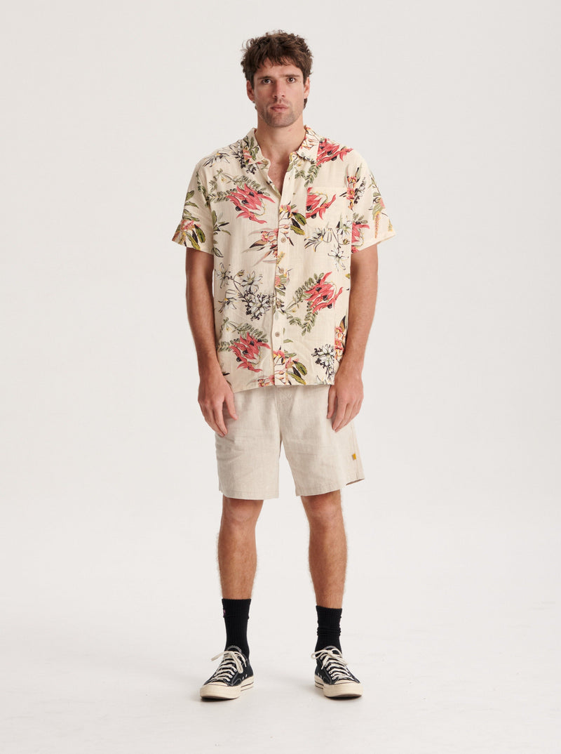 Cruiser Linen Short - Ecru-THE CRITICAL SLIDE SOCIETY-lobo nosara