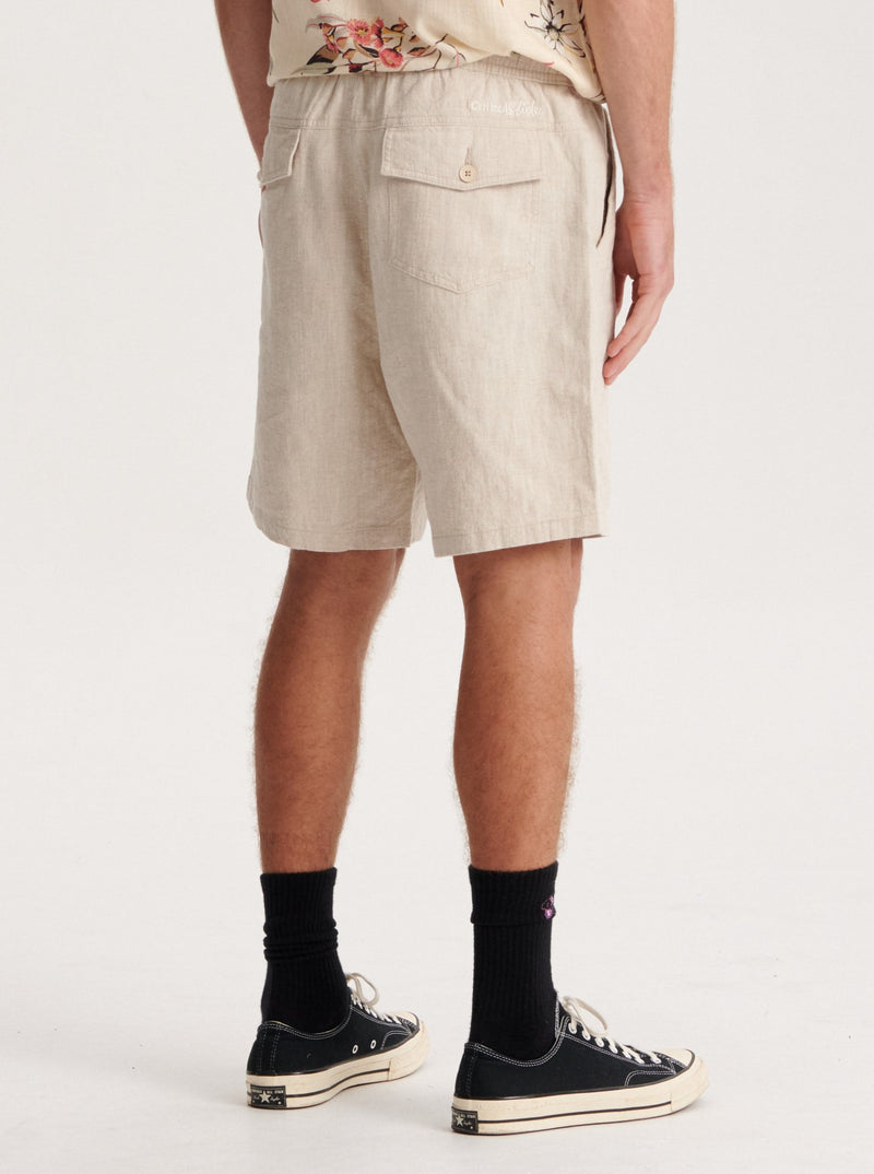 Cruiser Linen Short - Ecru-THE CRITICAL SLIDE SOCIETY-lobo nosara