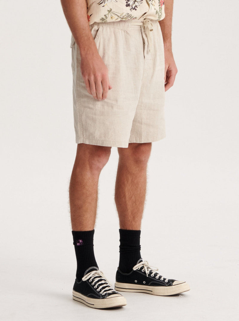 Cruiser Linen Short - Ecru-THE CRITICAL SLIDE SOCIETY-lobo nosara