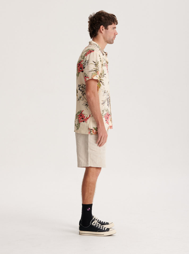 Cruiser Linen Short - Ecru-THE CRITICAL SLIDE SOCIETY-lobo nosara