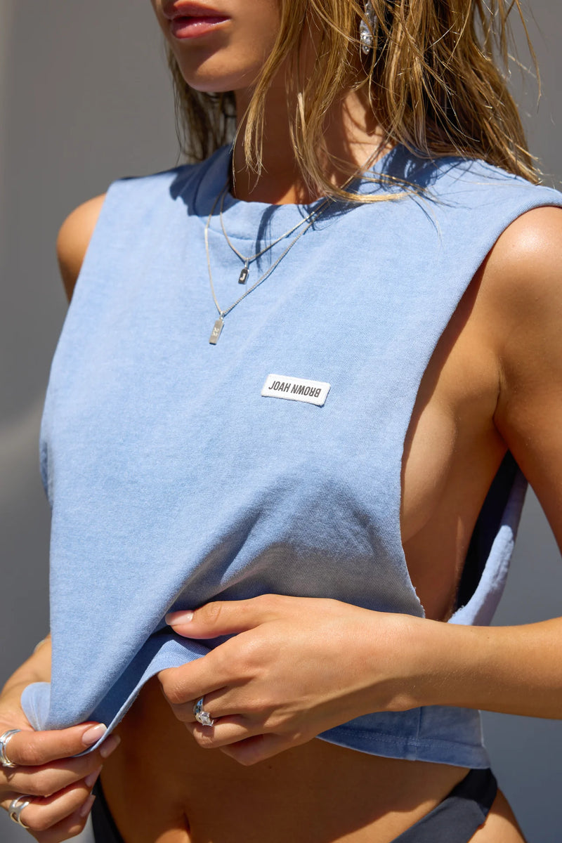 Cut Off Boyfriend Tank-Joah Brown-lobo nosara