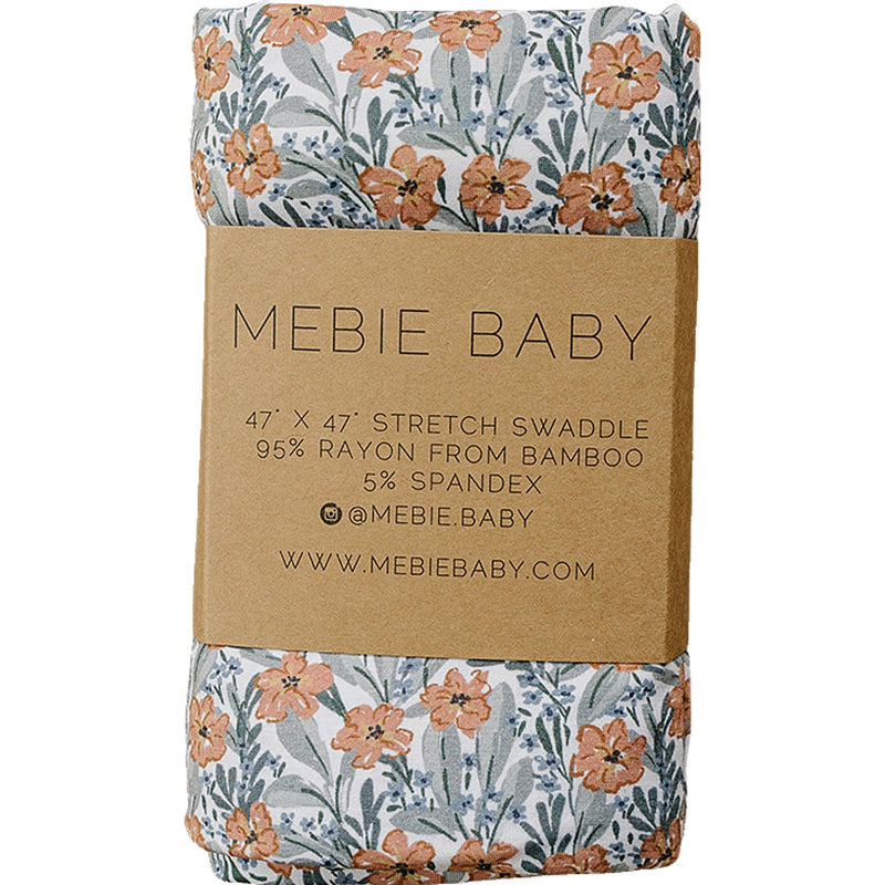 Dainty Meadow Bamboo Stretch Swaddle-Mebie Baby-lobo nosara