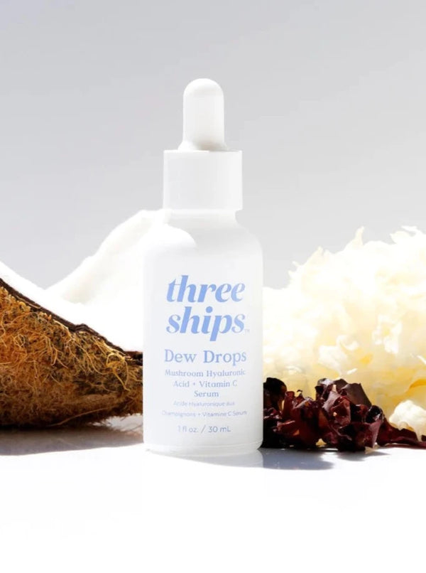 Dew Drops Mushroom Hyaluronic Acid + Vitamin C Serum-Three Ships Beauty-lobo nosara