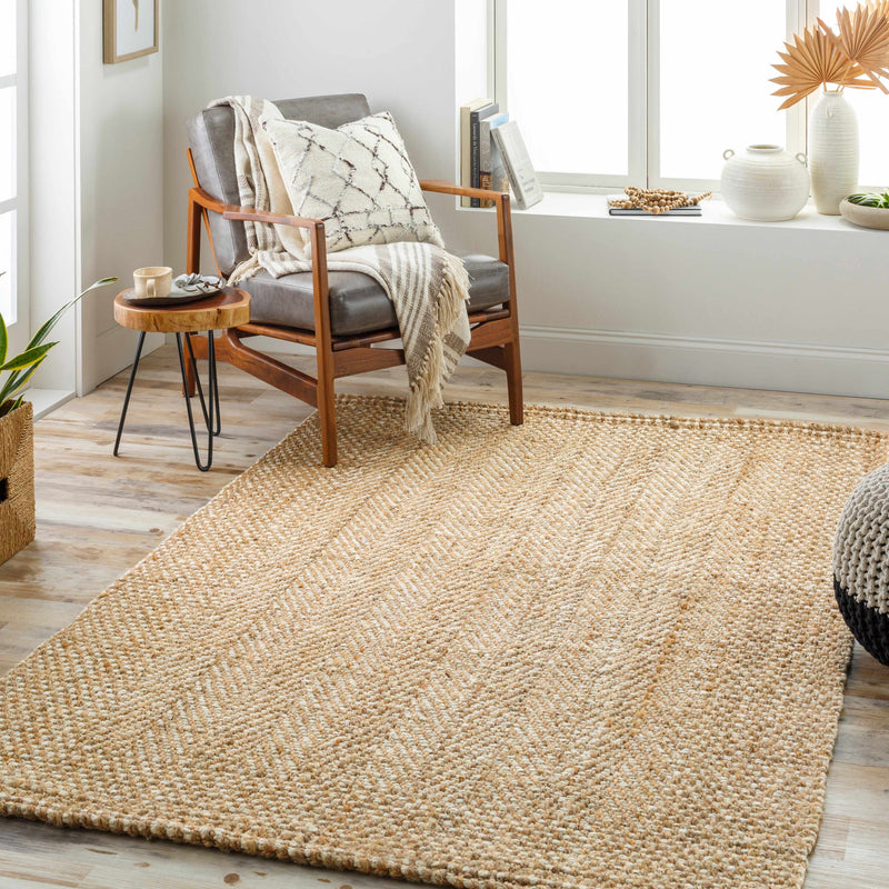 Dinah Natural Textured Jute Rug-Boutique Rugs-lobo nosara