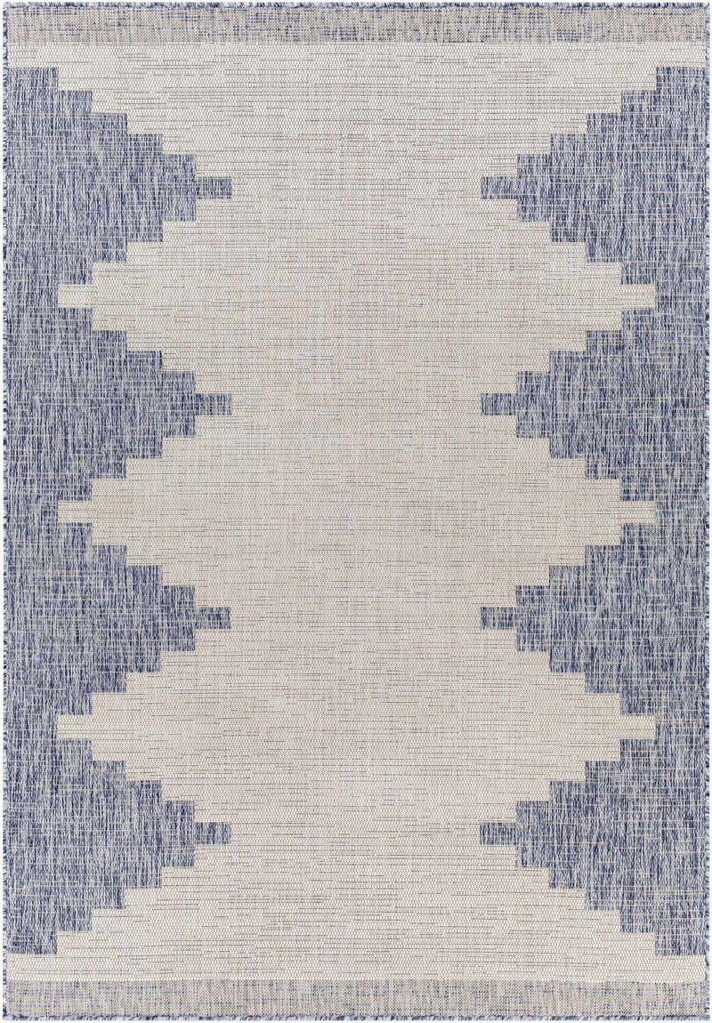 Djugun Blue Outdoor Rug-Boutique Rugs-lobo nosara
