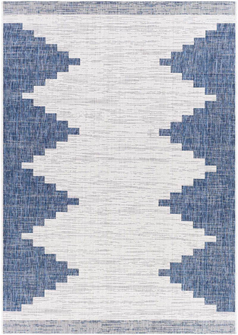 Djugun Navy Indoor & Outdoor Rug-Boutique Rugs-lobo nosara