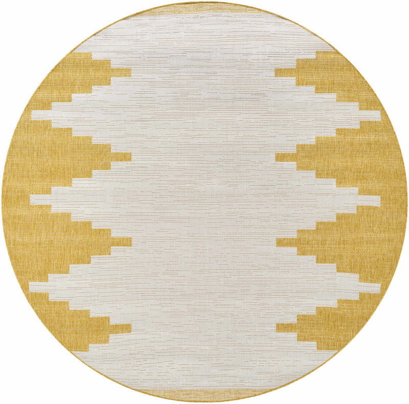 Djugun Yellow Outdoor Rug-Boutique Rugs-lobo nosara