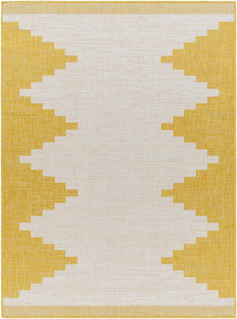 Djugun Yellow Outdoor Rug-Boutique Rugs-lobo nosara