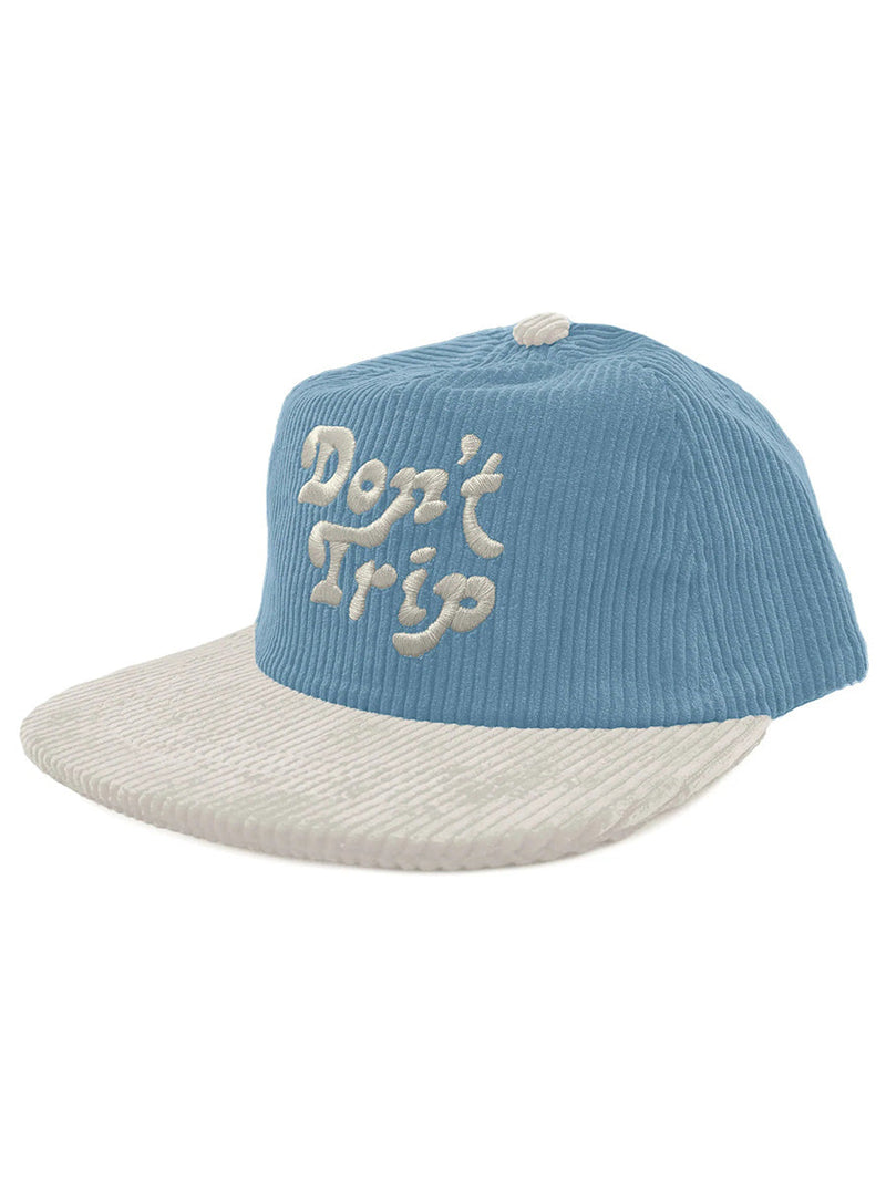 Dont't Trip Two Tone Fat Corduroy Snapback Hat-Free & Easy-lobo nosara