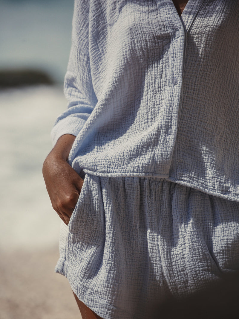 Echo Boy Short - Baby Blue-The Handloom-lobo nosara
