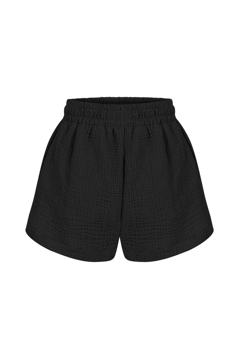 Echo Boy Short - Black-The Handloom-lobo nosara