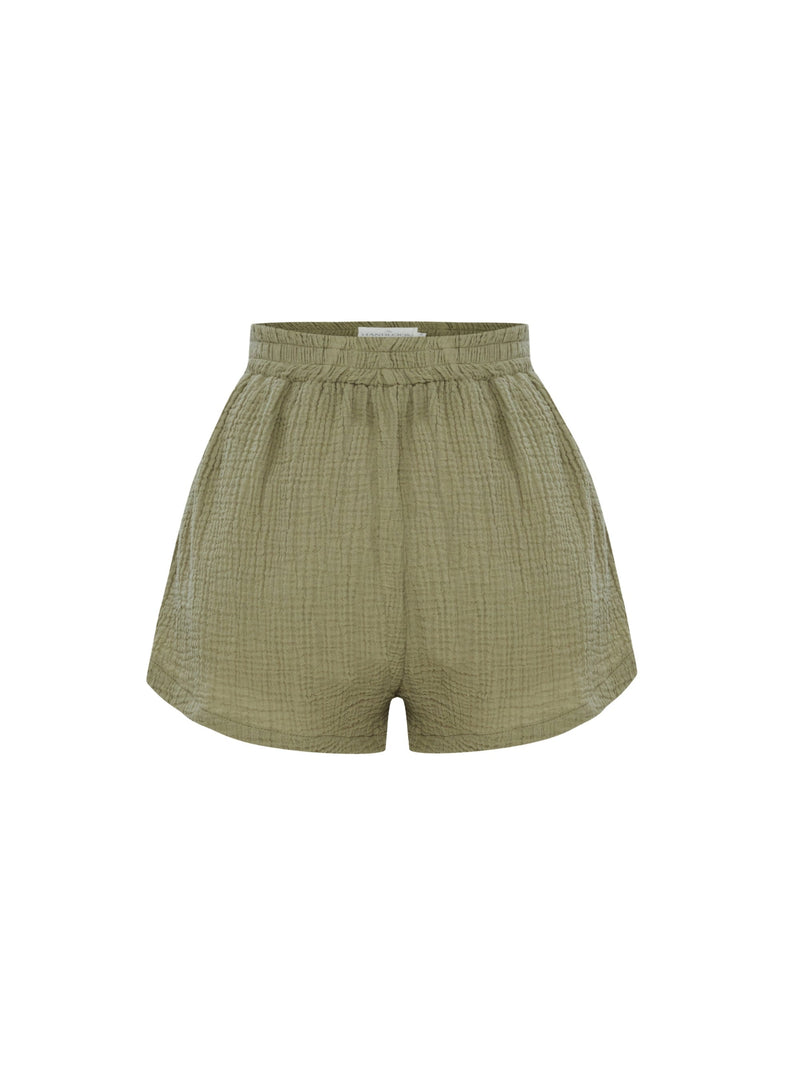 Echo Boy Short - Khaki Green-The Handloom-lobo nosara