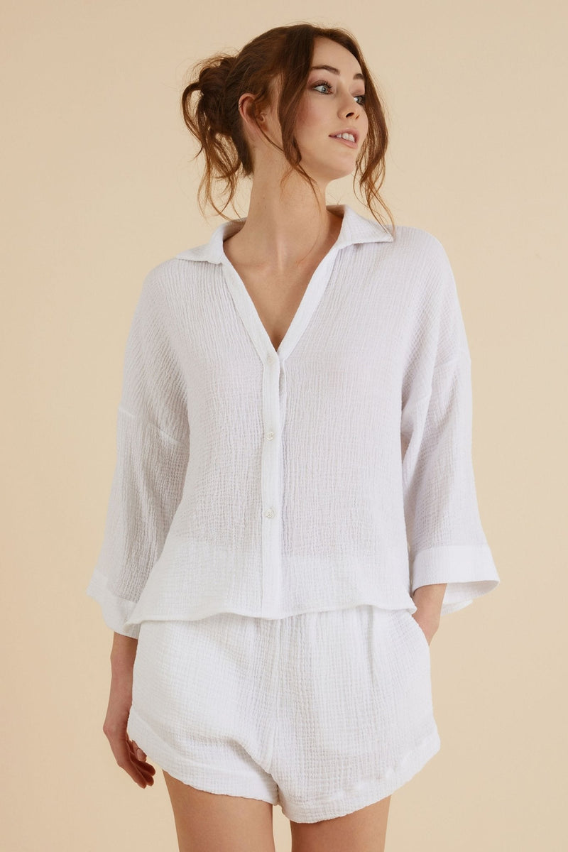 Echo Boy Short - White-The Handloom-lobo nosara