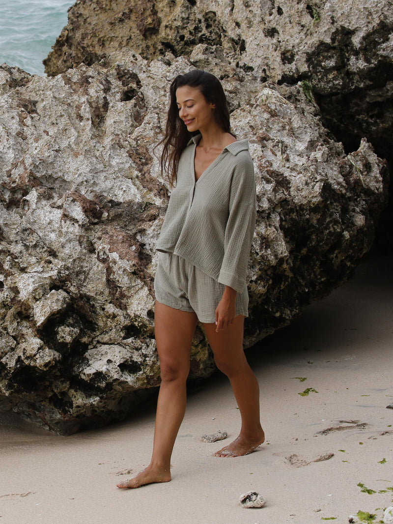 Echo Mini Set - Khaki Green-The Handloom-lobo nosara