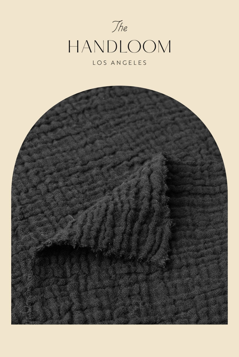 Echo Mini Shirt - Black-The Handloom-lobo nosara