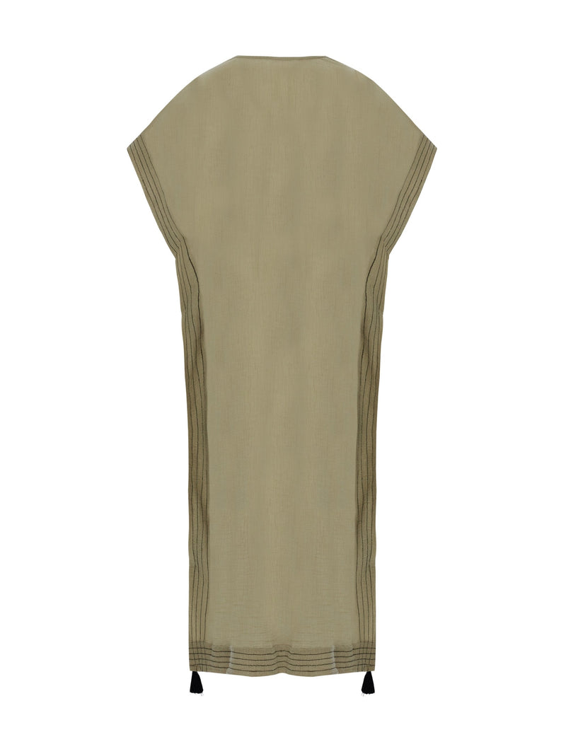 Ela Kaftan - Khaki Green-The Handloom-lobo nosara