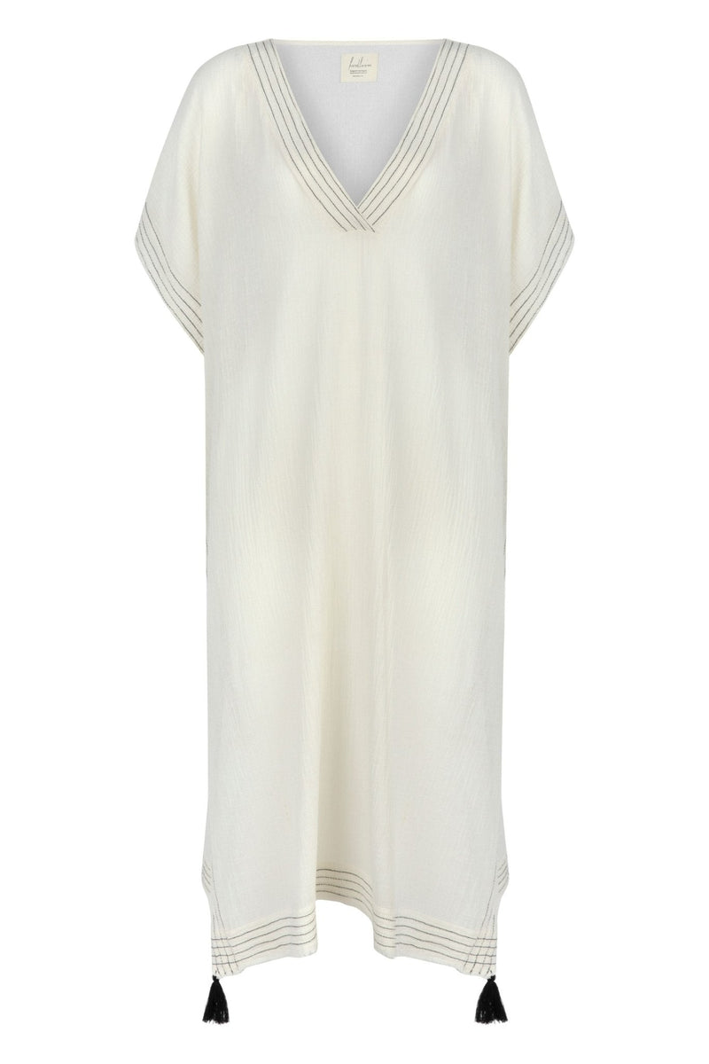 Ela Kaftan - Natural-The Handloom-lobo nosara