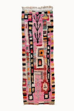 Elamria Contemporary Moroccan Rug | 3'4" x 10'4"-Apartment F-lobo nosara