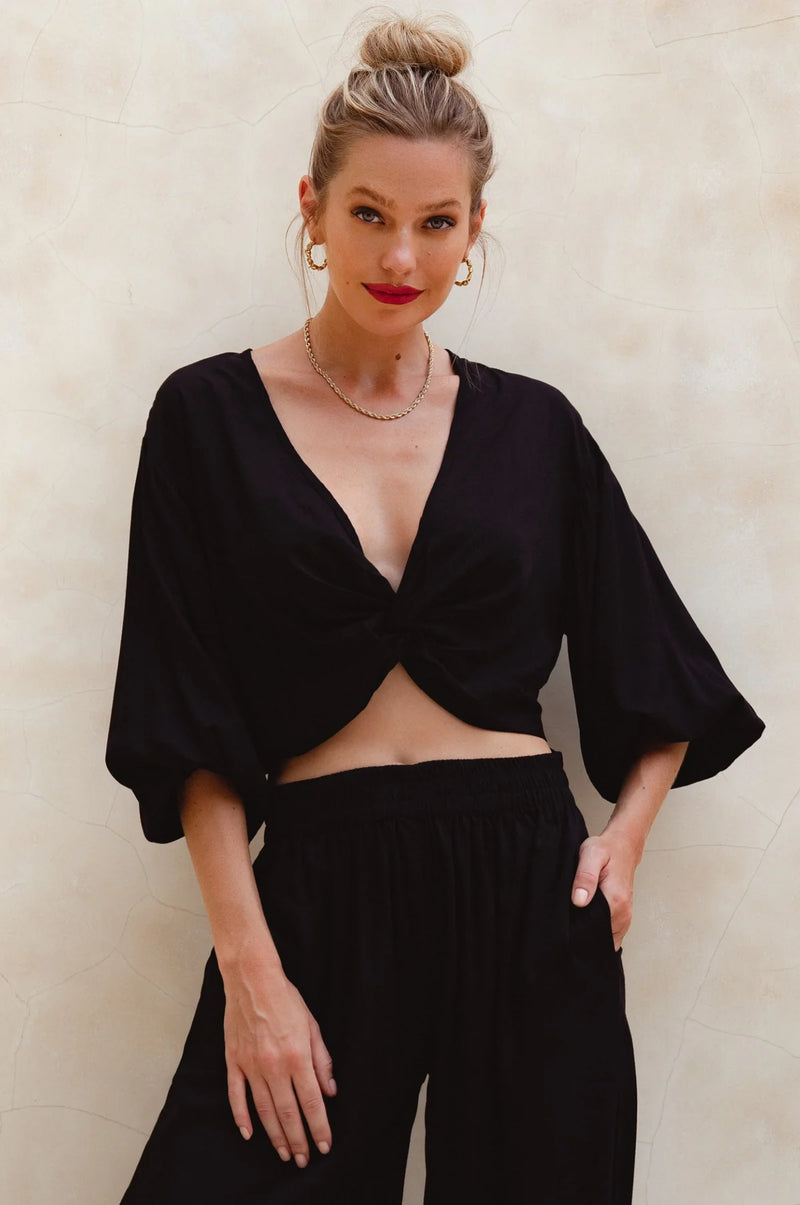 Fatima Cropped Summer Top-ELF-lobo nosara