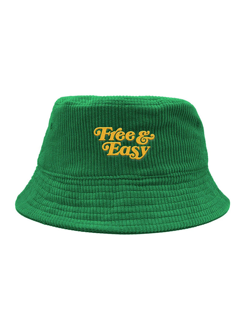 F&E X Bob Marley Legend Fat Corduroy Bucket Hat Green-Free & Easy-lobo nosara