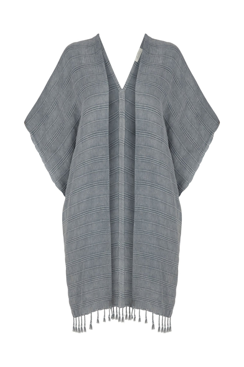 Gece V Back Kimono - Stone-The Handloom-lobo nosara