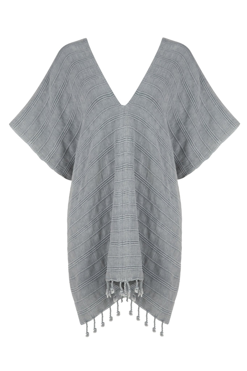 Gece V Back Kimono - Stone-The Handloom-lobo nosara