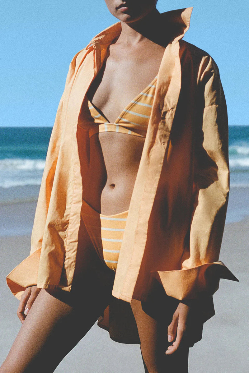Golden Stripe Curve String Bikini Bottom-Zulu & Zephyr-lobo nosara