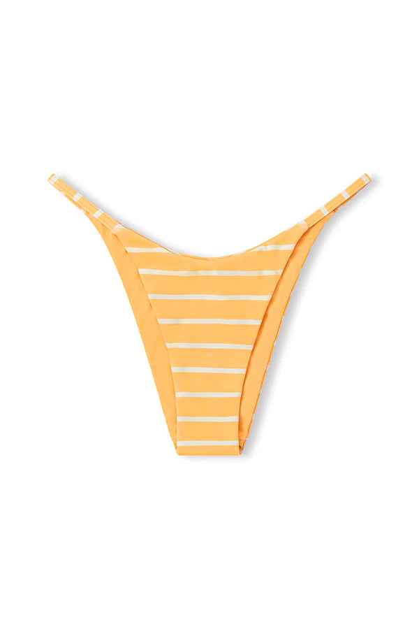 Golden Stripe Curve String Bikini Bottom-Zulu & Zephyr-lobo nosara