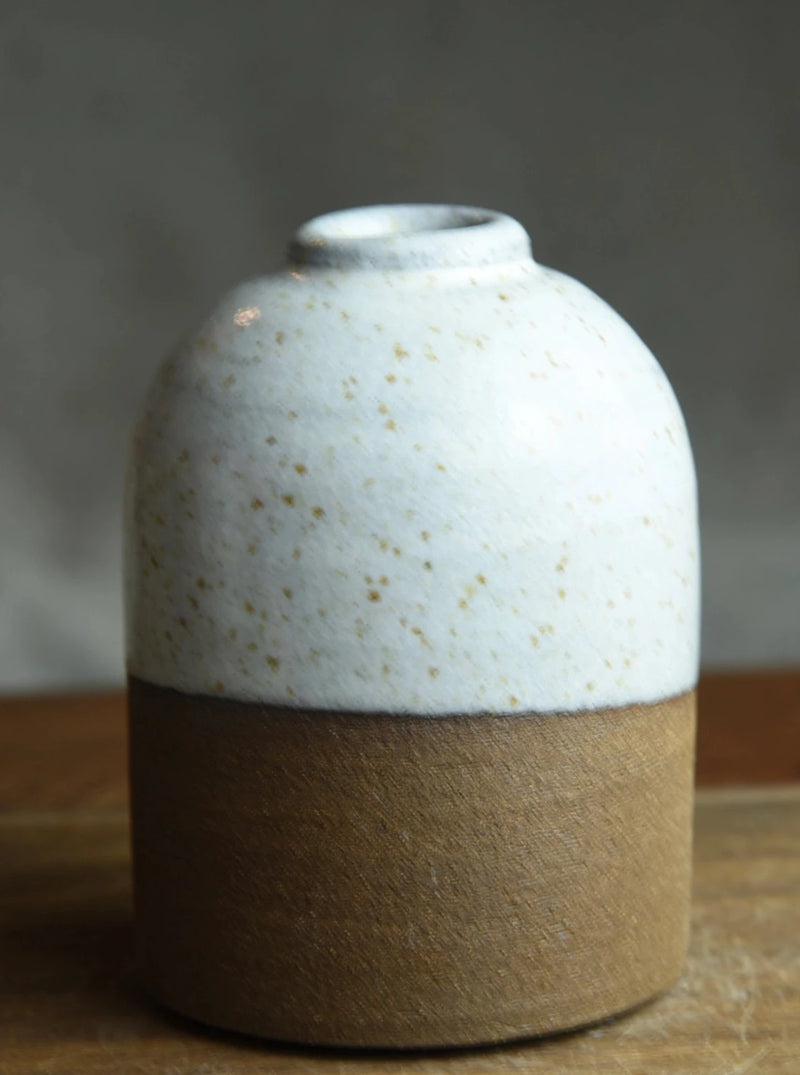 Half Glazed Bud Vase-Matt Fishman-lobo nosara