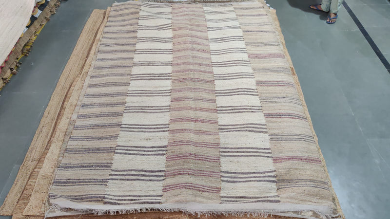 Handwoven Jute Flatweave Rug-lobo-lobo nosara