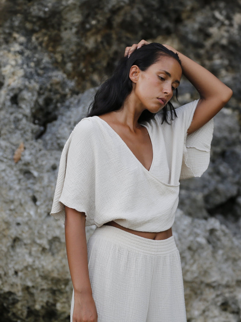 Harlow Top - Oatmeal-The Handloom-lobo nosara